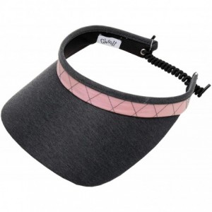 Visors Coil Bling Golf Visor - Rose Gold Quilt - C618ZCX06UG $19.00