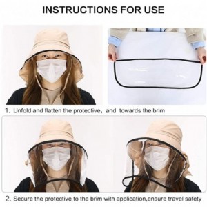 Baseball Caps Womens UPF50 Cotton Packable Sun Hats w/Chin Cord Wide Brim Stylish 54-60CM - 69085_beige(face Shield) - C018EM...