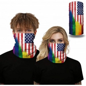Balaclavas Stars and Stripes USA Flag Bandana Neck Gaiter Balaclavas Scarf Headband - Usa Flag 2 - C919998XIXN $24.19