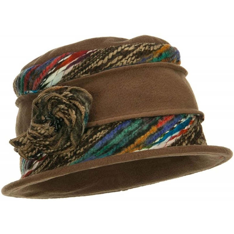 Bucket Hats Women's Polar Fleece Winter Bucket Hat - Brown - C1126E69AHN $33.38