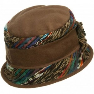 Bucket Hats Women's Polar Fleece Winter Bucket Hat - Brown - C1126E69AHN $33.38