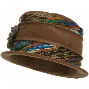 Bucket Hats Women's Polar Fleece Winter Bucket Hat - Brown - C1126E69AHN $33.38