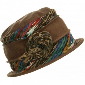 Bucket Hats Women's Polar Fleece Winter Bucket Hat - Brown - C1126E69AHN $33.38