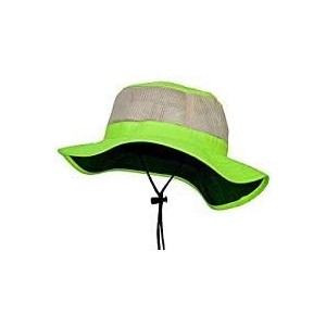Sun Hats Big Size Safety Boonie Hat (for Big Head) - Neon Yellow - CY12CDM7WWD $55.63