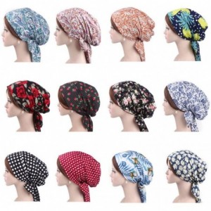 Skullies & Beanies Chemo Headwear Cancer Cap for Women Sleep Headscarf Bonnet Headwrap - 2 - C718RR29IQ8 $14.10