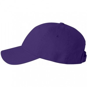 Baseball Caps Bio-Washed Unstructured Cotton Adjustable Low Profile Strapback Cap - Purple - C812EXQPA75 $11.92