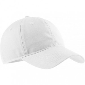 Baseball Caps Men's Soft Brushed Canvas Cap - White - CB11QDS2TAX $8.63