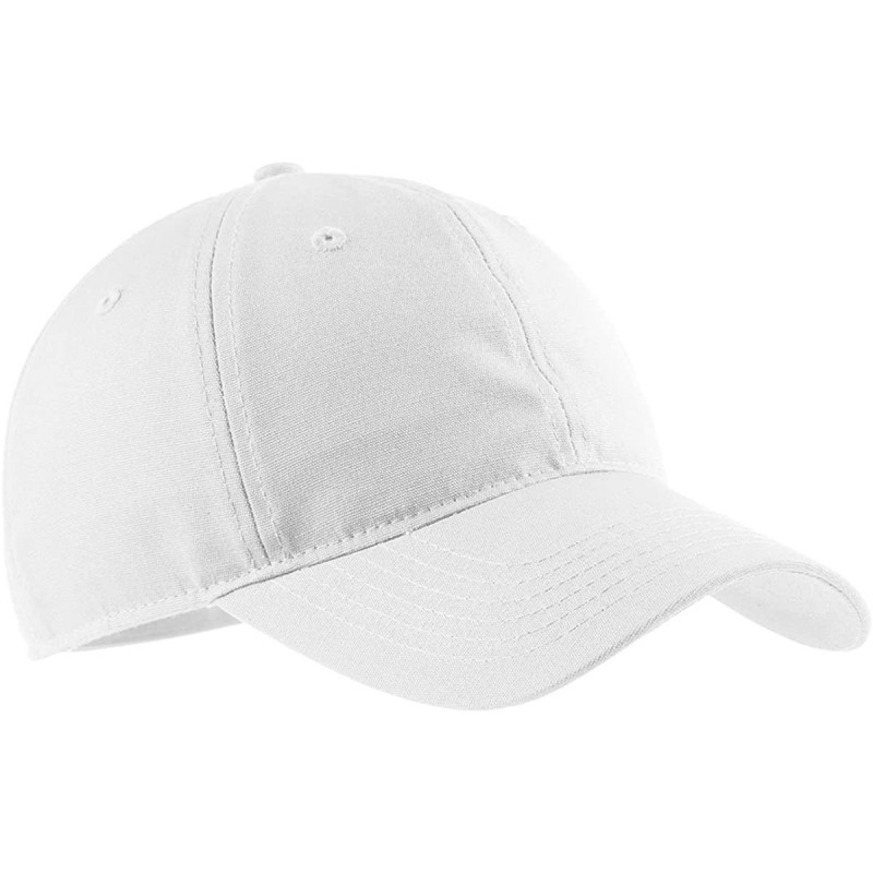 Baseball Caps Men's Soft Brushed Canvas Cap - White - CB11QDS2TAX $8.63