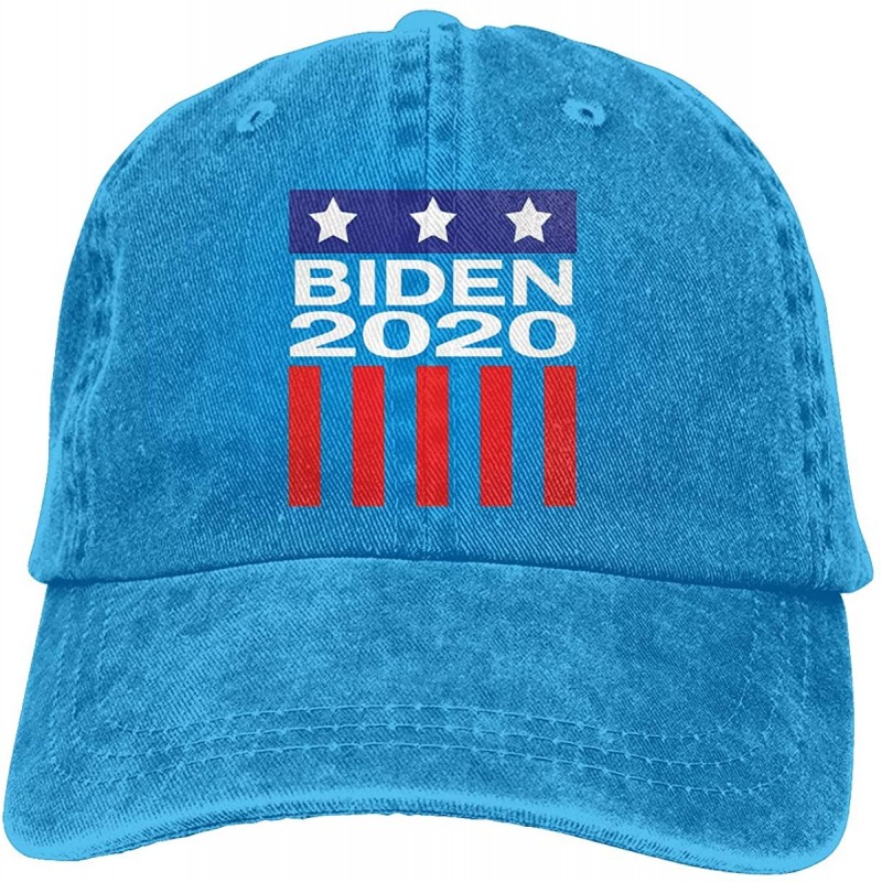 Baseball Caps Joe Biden 2020 Fashion Adjustable Cowboy Cap Baseball Cap for Women and Men - Blue - CC18S9NONXA $17.37