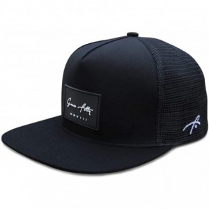 Baseball Caps Trucker Hat for Men & Women. Snapback Mesh Caps - Black - CS18EEI88LH $17.81