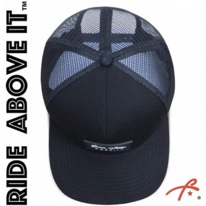 Baseball Caps Trucker Hat for Men & Women. Snapback Mesh Caps - Black - CS18EEI88LH $17.81
