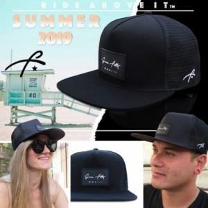 Baseball Caps Trucker Hat for Men & Women. Snapback Mesh Caps - Black - CS18EEI88LH $17.81