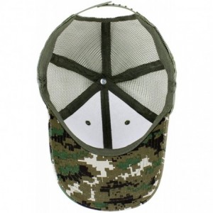 Visors Baseball Cap Mesh Visor Trucker Hats Adjustable Plain Cap Polo Style Low Profile - Camouflage a - CK184I2TWOX $12.79