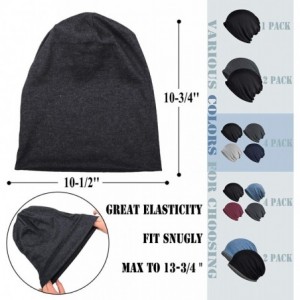 Skullies & Beanies Cotton Slouchy Beanie Hip-Hop Soft Lightweight Running Beanie Adult Dwarf Hats Chemo Cap for Men Women - C...