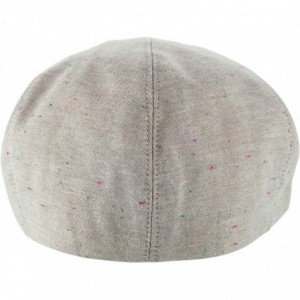 Newsboy Caps Men's Premium Cotton Summer Newsboy Cap SnapBrim Ivy Driving Stylish Hat - Oatmeal Sprinkle-2926 - C918QXNAKNK $...