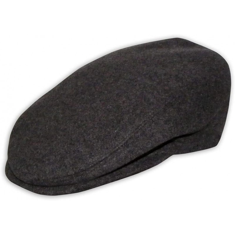 Newsboy Caps Mens Womens Wool Winter Flat Cap Italian Designer Hat (CT514) - Grey - CJ11UJOZHZH $21.09