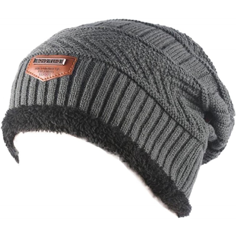 Skullies & Beanies Cable Knit Beanie - Thick- Soft & Warm Chunky Beanie Hats for Women & Men - CD189T3ZZA5 $10.74