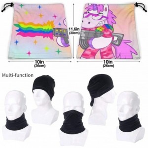 Balaclavas Neck Gaiter Headwear Face Sun Mask Magic Scarf Bandana Balaclava - Cool Rainbow Unicorn Funny - CI197SECCA0 $14.64