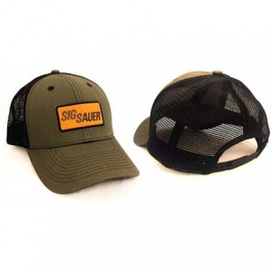 Baseball Caps Sig Patch Trucker Hat - Military Green - C818AIRL6DK $30.89