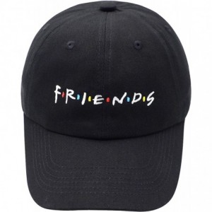 Baseball Caps Dad Hat Finesse Friends Letters Embroidered Baseball Cap Adjustable Strapback Unisex - Friends-black - CP18LGY9...