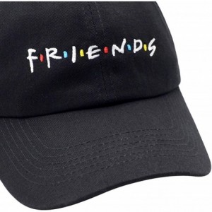 Baseball Caps Dad Hat Finesse Friends Letters Embroidered Baseball Cap Adjustable Strapback Unisex - Friends-black - CP18LGY9...