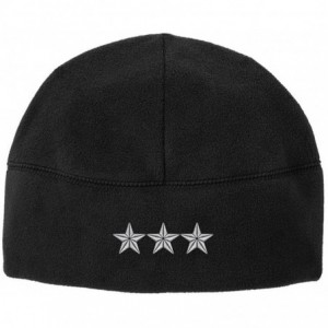 Skullies & Beanies Officer Rank O-9 Lieutenant General/Vice Admiral Veteran Embroidered Beanie Watch Cap - Black - C4186MNTQX...