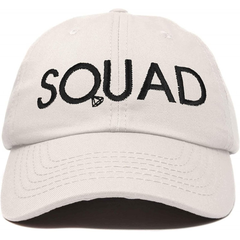 Baseball Caps Bachelorette Party Bride Hats Tribe Squad Baseball Cotton Caps - Squad-beige (Black) - C618HU00DHN $11.49