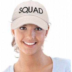 Baseball Caps Bachelorette Party Bride Hats Tribe Squad Baseball Cotton Caps - Squad-beige (Black) - C618HU00DHN $11.49