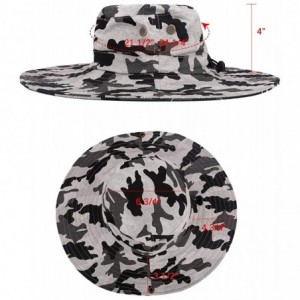 Sun Hats Outdoor Sun Hat Quick-Dry Breathable Mesh Hat Camping Cap - Light Gray Camouflage - CI18GC06EEK $15.98