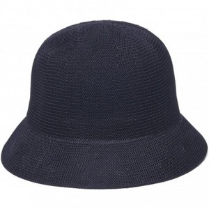 Sun Hats Women's Mae Fold-Roll-Tie Packable Cloche Sun Hat - Black - CT12MZBC9CM $29.35