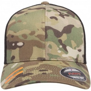 Baseball Caps Multicam Trucker Stretch Mesh Cap - Multicam - CL18LY9IADU $8.91