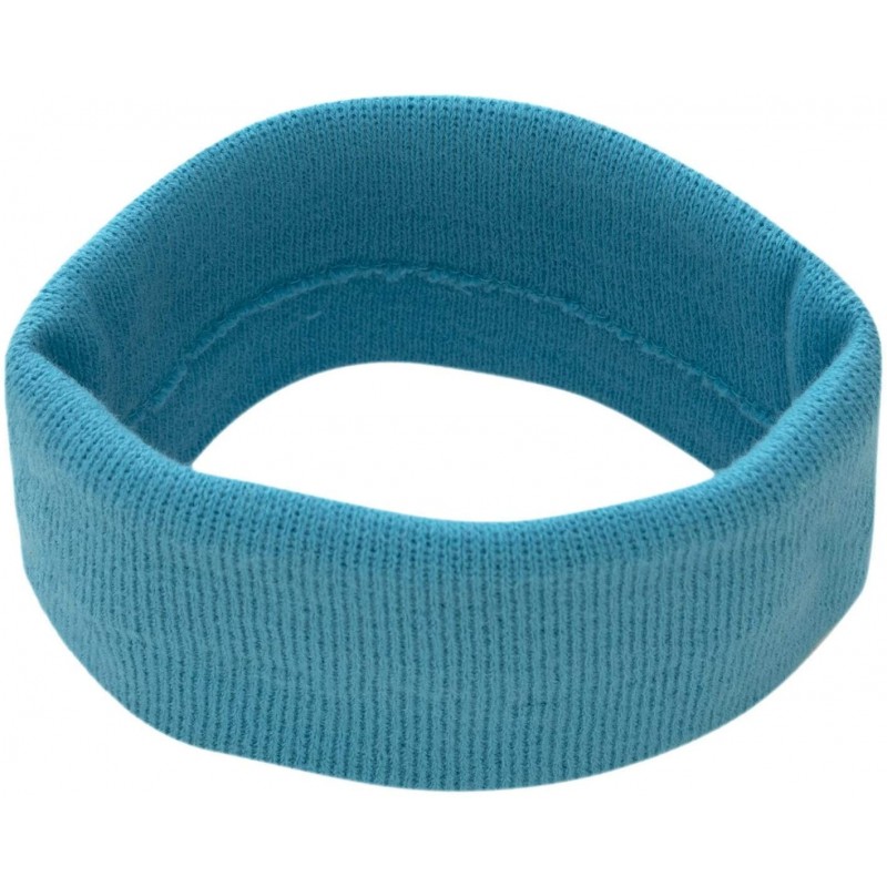 Headbands USA Made Stretch Headband - Turquoise - CT1885ZX4Z7 $29.77