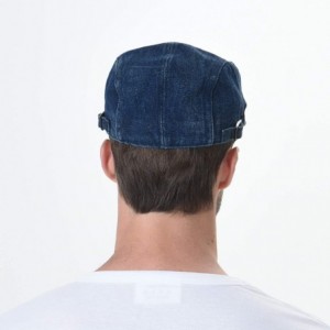 Newsboy Caps Denim Flat Cap Newsboy Ivy Irish Hats Jean Cabbie Scally Cap MZ30040 - Blue - C618R2ADSI6 $17.88