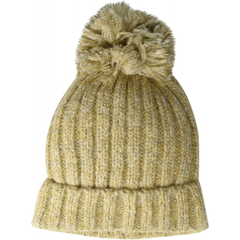 Skullies & Beanies Women's Poms Away Beanie - Gingersnap - CA18W6KHCHS $11.28