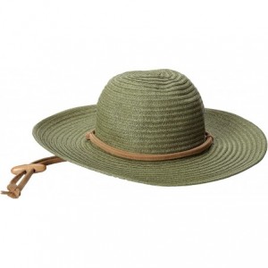 Sun Hats Women's Large Brim Chin Cord Paper Braid Floppy - Sage - CL11HY1G1L7 $25.20