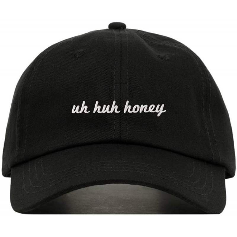 Baseball Caps Uh Huh Honey Baseball Hat- Embroidered Dad Cap- Unstructured Soft Cotton- Adjustable Strap Back (Multiple Color...