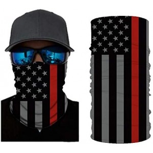 Balaclavas Stripes USA Flag Print Balaclava and Cool Skull Stars for Men Women Dust Wind Mask Neck Gaiter - Cy-wftj-192 - C21...