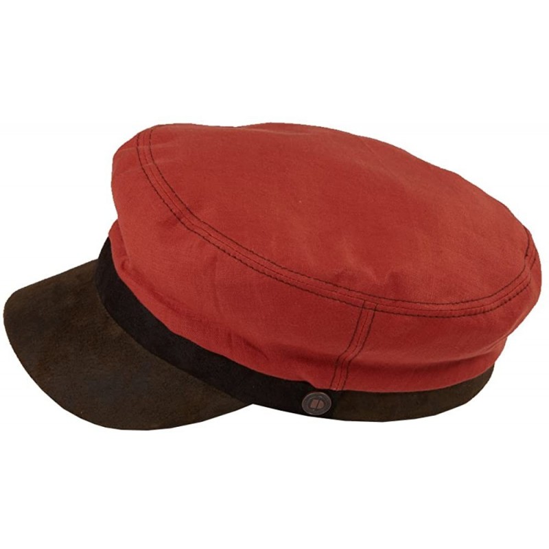 Newsboy Caps Fiddler Spitfire Brando Summer Linen Army Cap - Flame - CU12OE2J70X $48.65