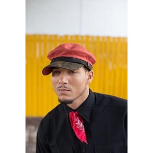 Newsboy Caps Fiddler Spitfire Brando Summer Linen Army Cap - Flame - CU12OE2J70X $48.65