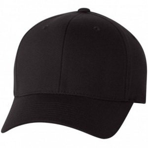 Baseball Caps Woolly Combed Cap - Black - CD182YM6W0X $24.08