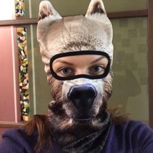 Balaclavas 3D Animal Neck Gaiter Warmer Windproof Full Face Mask Scarf for Ski Halloween Costume - Brown Bear - CQ18I4T04DL $...