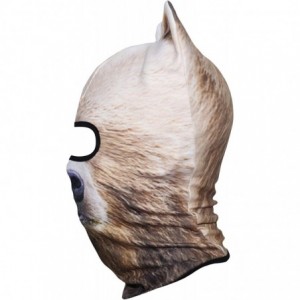 Balaclavas 3D Animal Neck Gaiter Warmer Windproof Full Face Mask Scarf for Ski Halloween Costume - Brown Bear - CQ18I4T04DL $...