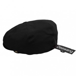 Newsboy Caps Mens Newsboy Cap- Patchwork Cabbie- Driving Cap- Light Weight Applejack Hat - Black - C417AZ4O2CS $17.46