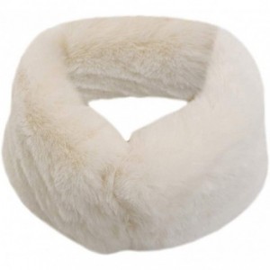 Skullies & Beanies Women Winter Faux Fur Neck Warmer Soft Fluffy Elegant Faux Fur Collar Scarves - Beige-scarf - CR193LMQ0HS ...