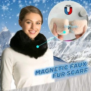 Skullies & Beanies Women Winter Faux Fur Neck Warmer Soft Fluffy Elegant Faux Fur Collar Scarves - Beige-scarf - CR193LMQ0HS ...