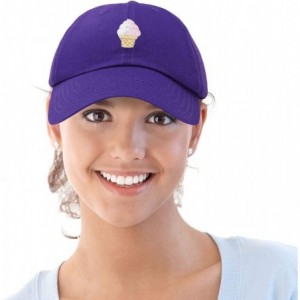 Baseball Caps Soft Serve Ice Cream Hat Cotton Baseball Cap - Purple - C018LL4O8SZ $9.89