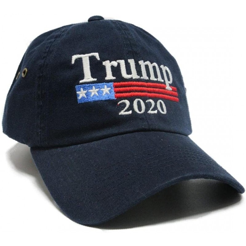 Baseball Caps Trump 2020 Keep America Great MAGA hat Cap Made in The USA! - Navy - CN18DMK0AS7 $14.35