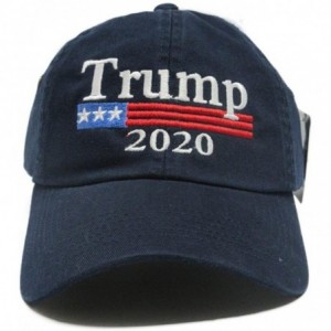 Baseball Caps Trump 2020 Keep America Great MAGA hat Cap Made in The USA! - Navy - CN18DMK0AS7 $14.35