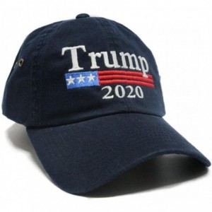 Baseball Caps Trump 2020 Keep America Great MAGA hat Cap Made in The USA! - Navy - CN18DMK0AS7 $14.35