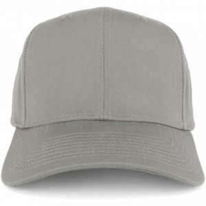 Baseball Caps Adjustable Solid Color Plain Cotton Polyester Blank Snapback Baseball Style Cap - Grey - CX12M41TWNP $12.96